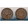 Image 1 : 1793 S-6 R3 Wreath Cent with Vine & Bars Edge, PCGS graded AU50