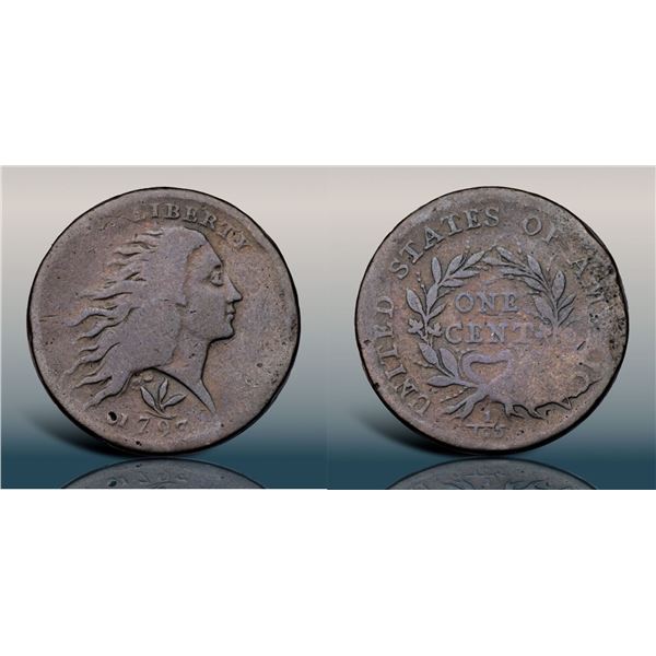1793 S-9 R2 Wreath Cent VG7