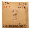 Image 4 : 1794 S-19b R4 Head of 1793, Edge of 1794, PCGS graded XF45
