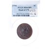 Image 4 : 1794 S-22 R1 Head of 1794 PCGS graded MS61 Brown