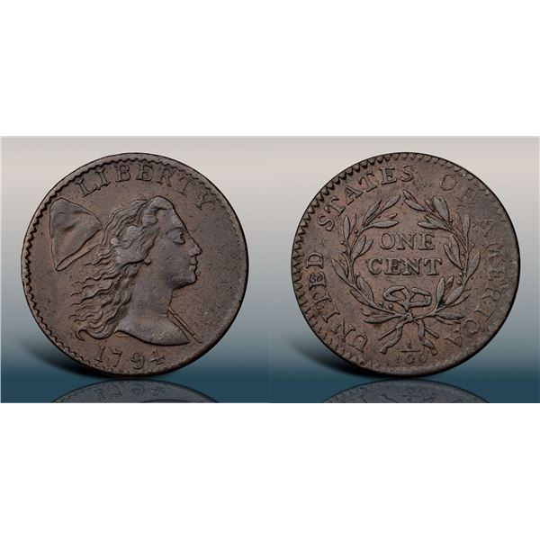 1794 S-25 R3 Head of 1794 PCGS graded AU50