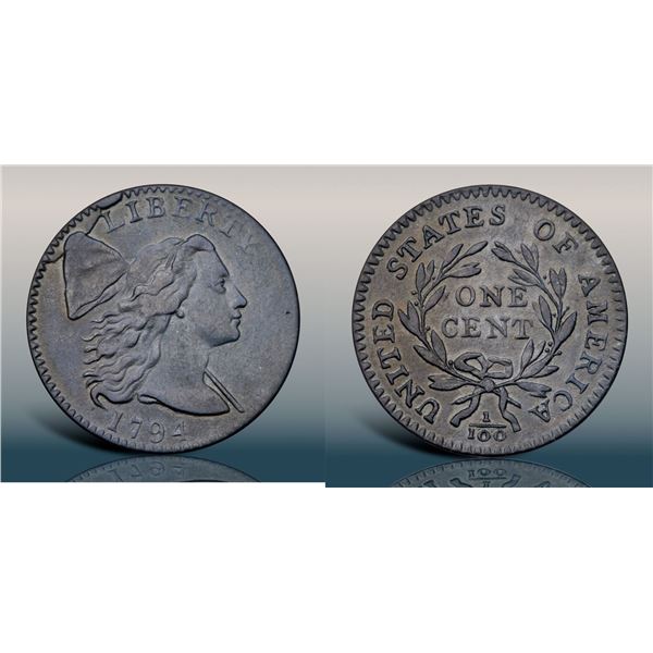 1794 S-34 R5+ Head of 1794 VF25