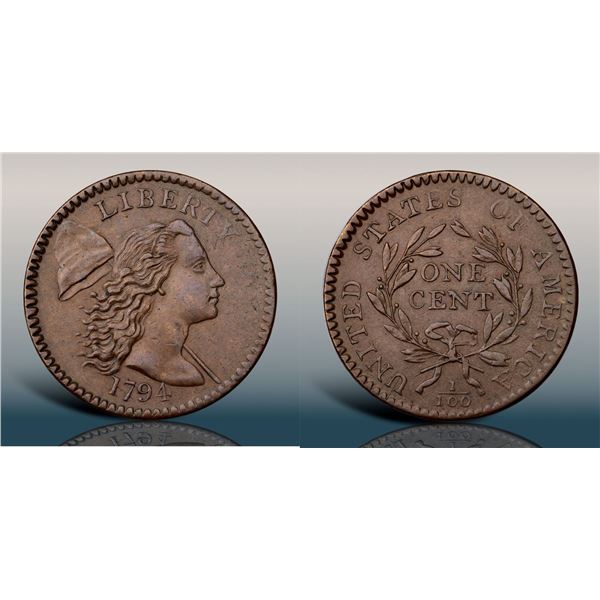 1794 S-43 R2 Head of 1794 PCGS graded MS62 Brown