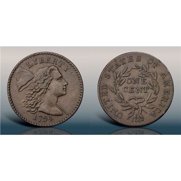 1794 S-51 R4 Head of 1794 PCGS graded AU53