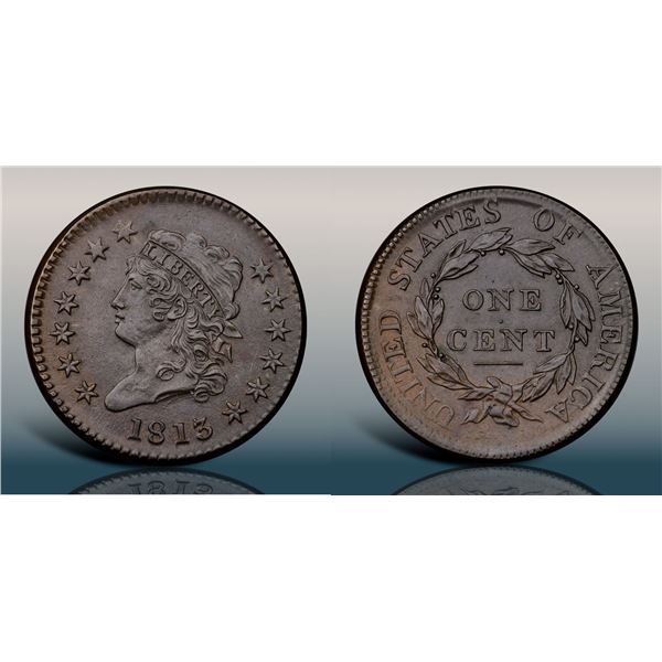 1813 S-293 R2 PCGS graded AU58