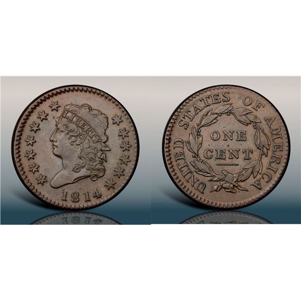 1814 S-294 R1 Crosslet 4 PCGS graded XF45