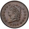 Image 2 : 1814 S-295 R1 Plain 4 PCGS graded MS63 Brown