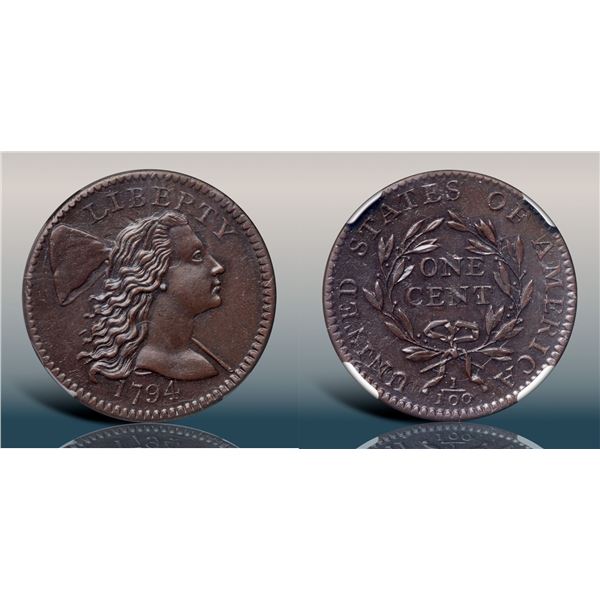 1794 S-61 R4 Head of 1794 NGC graded MS61 Brown