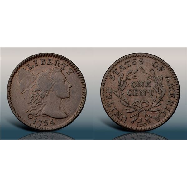 1794 S-71 R2 Head of 1795 PCGS graded AU50