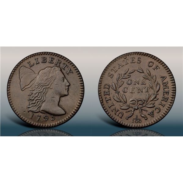 1795 S-75 R3 Lettered Edge PCGS graded AU55