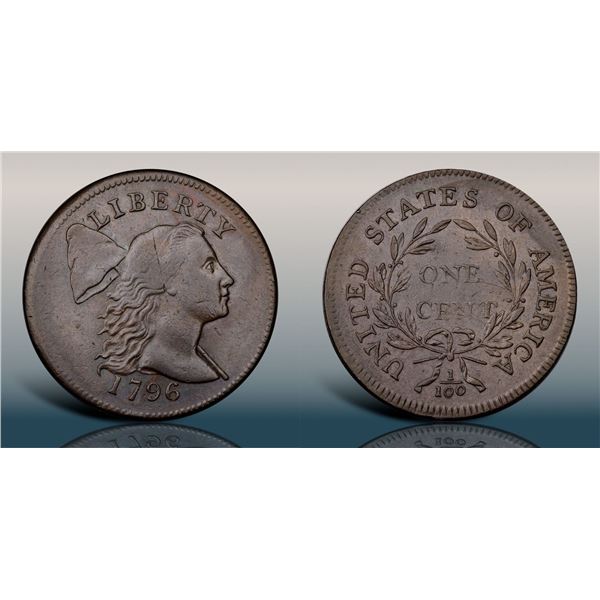 1796 S-81 R3 Liberty Cap PCGS graded AU53