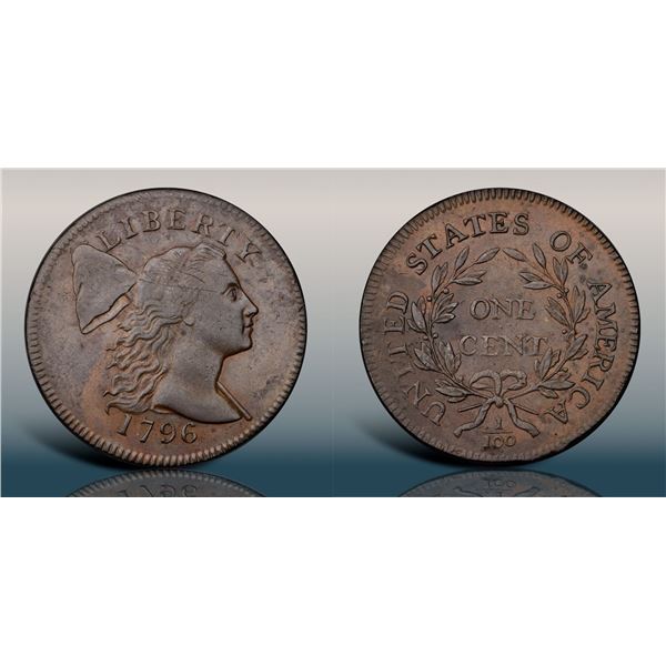 1796 S-82 R5 Liberty Cap PCGS AU Detail, Scratch