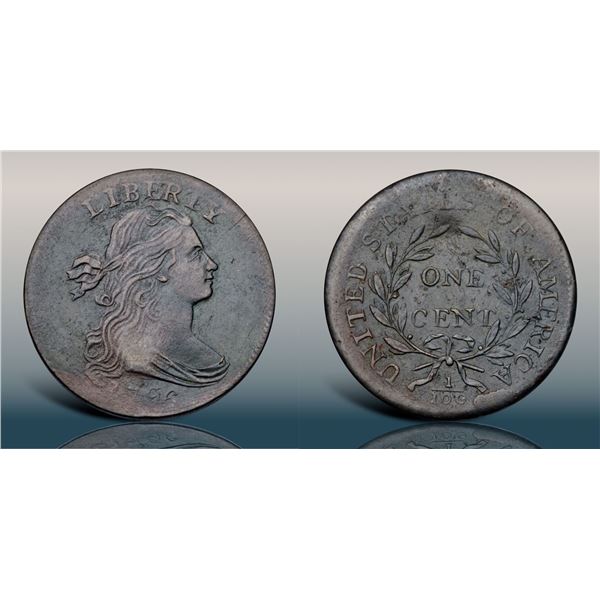 1796 S-92 R3 Draped Bust F15