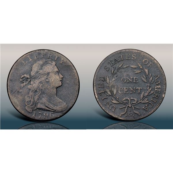 1796 S-96 R6 Draped Bust VG7