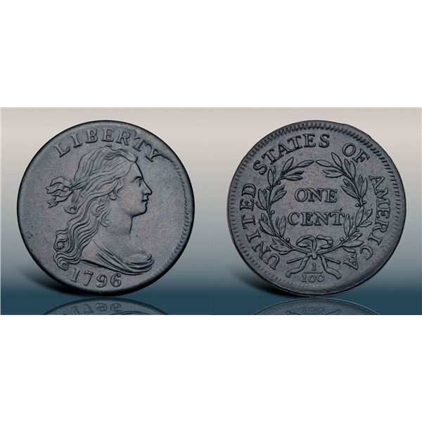 1796 S-97 R3 Draped Bust EF40