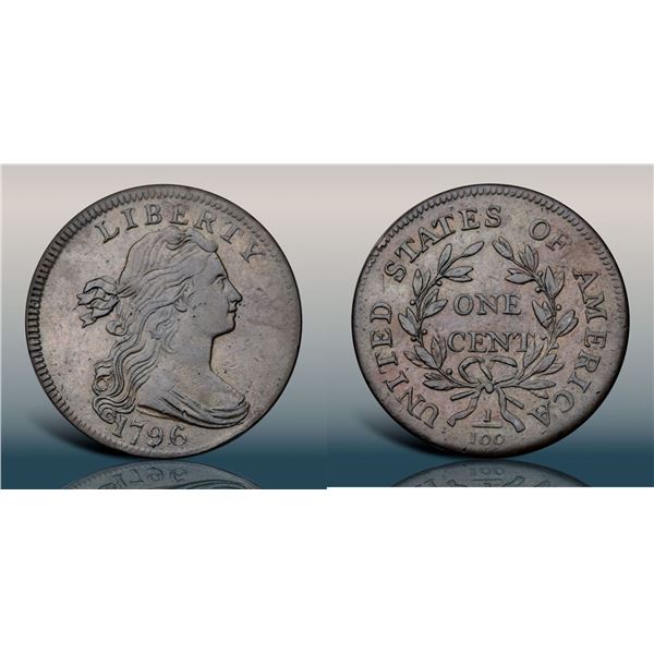1796 S-100 R5 Draped Bust VF30+