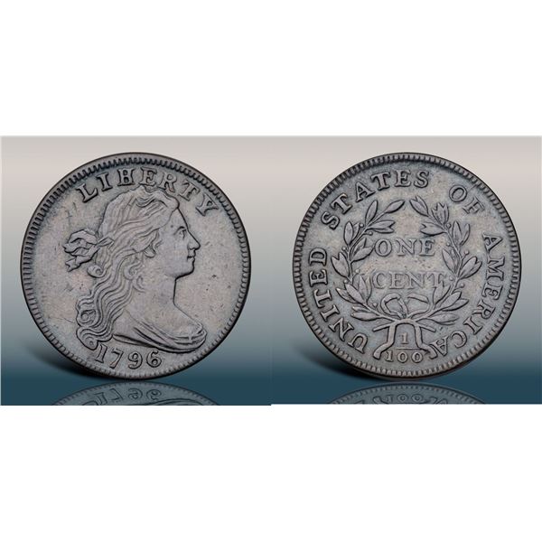 1796 S-104 R3 LIHERTY Obverse VF25