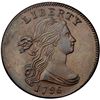 Image 2 : 1796 S-105 R5- Draped Bust, Repunched 6, PCGS graded MS62+ Brown