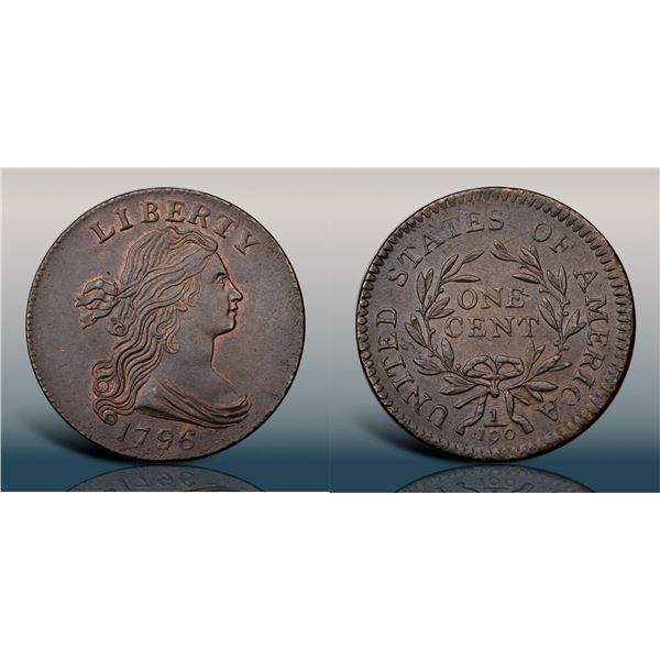 1796 S-106 R4+ Draped Bust PCGS graded MS63 Brown