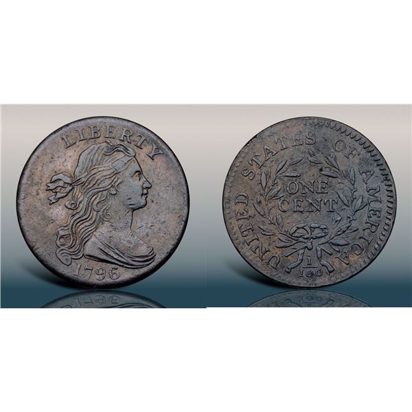 1796 S-109 R3 Draped Bust VF20