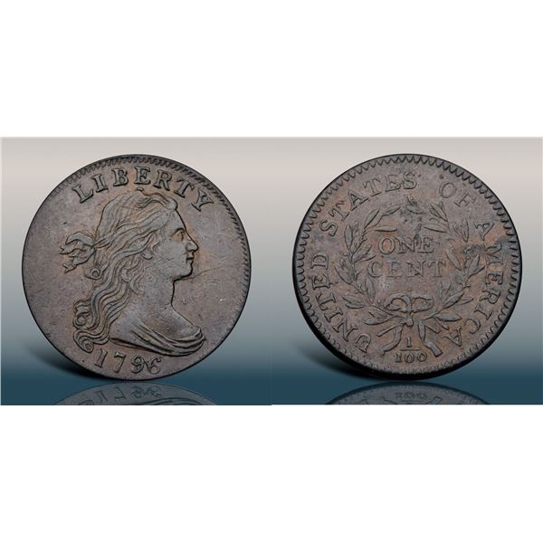 1796 S-111 R5- Draped Bust VF30