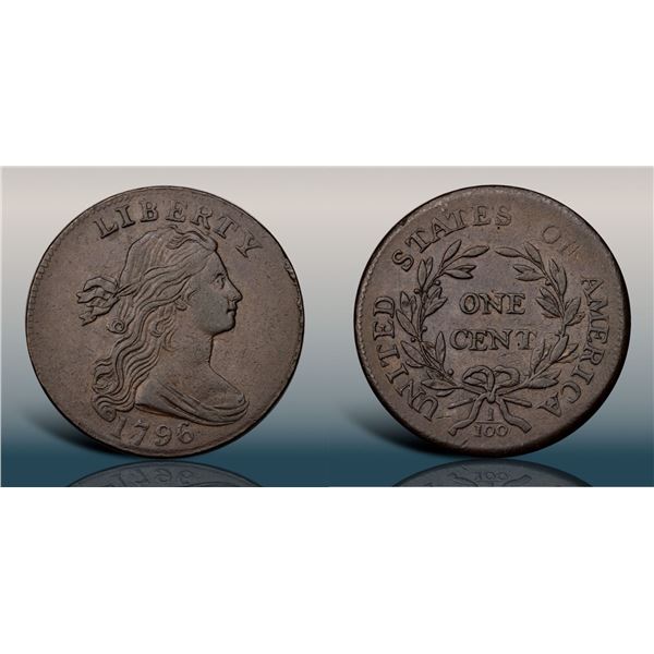 1796 S-116 R5- Draped Bust PCGS graded AU53
