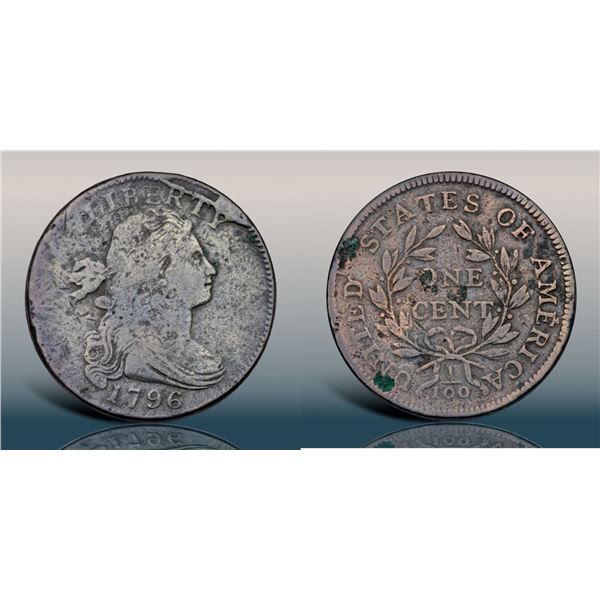 1796 S-117 R5+ Draped Bust G6