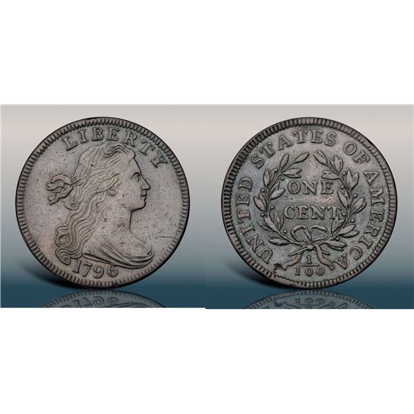 1796 S-118 R5+ Draped Bust VF20+