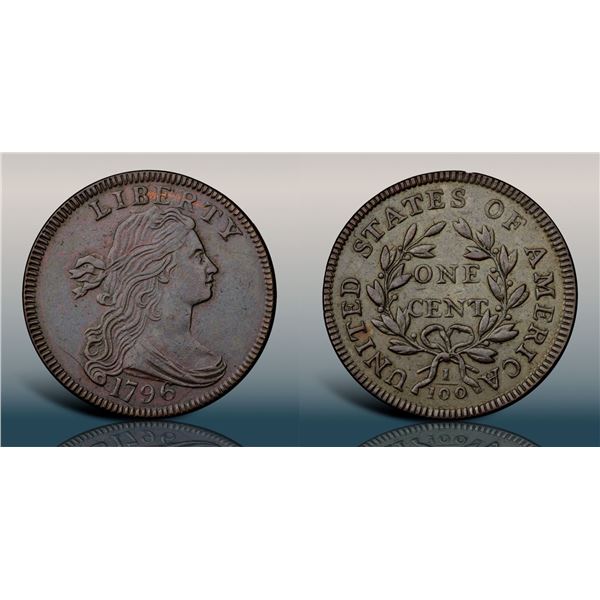 1796 S-119 R3 Draped Bust EF45