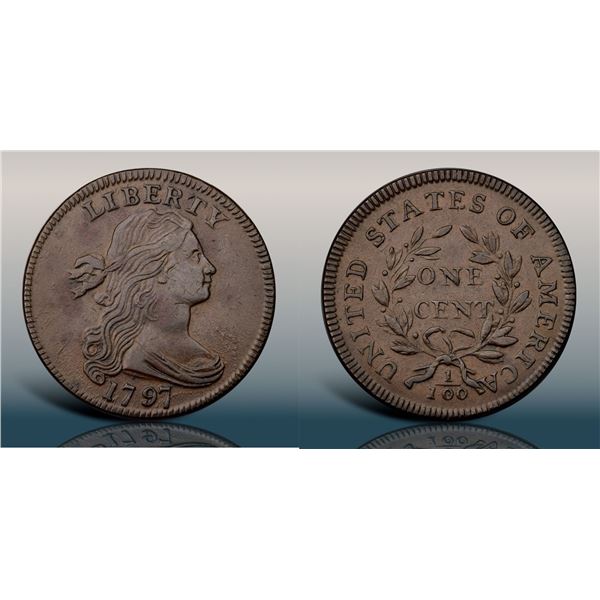 1797 S-137 R2 PCGS graded AU53