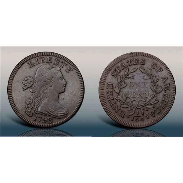 1798/7 S-150 R5 Overdate Small 8 over 7 VF25