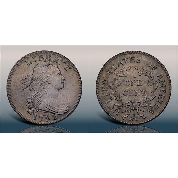 1798 S-155 R3 Style I Hair, Reverse of 1796 VF30