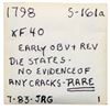 Image 4 : 1798 S-161 R2 Style I Hair, Small 8, PCGS graded AU53