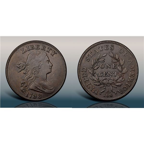 1798 S-162 R4 Style I Hair, Small 8, PCGS graded XF45