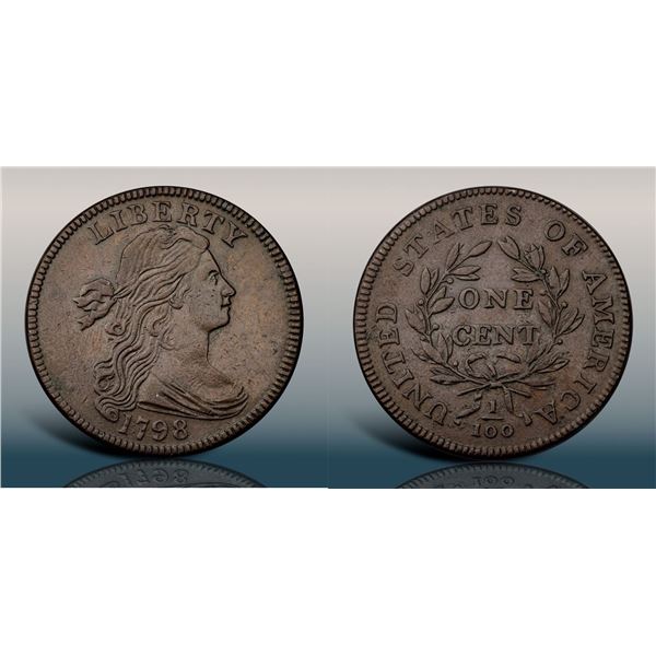 1798 S-164 R4 Style I Hair, Small 8, PCGS graded XF45