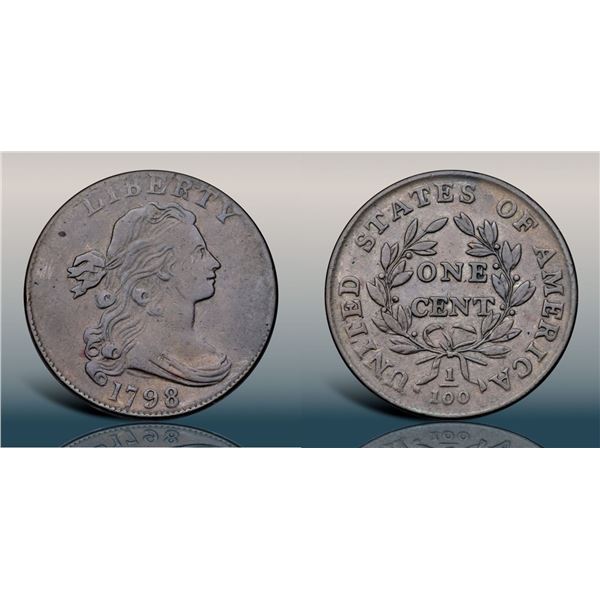 1798 S-170 R3 Style II Hair, Small 8 VF25+