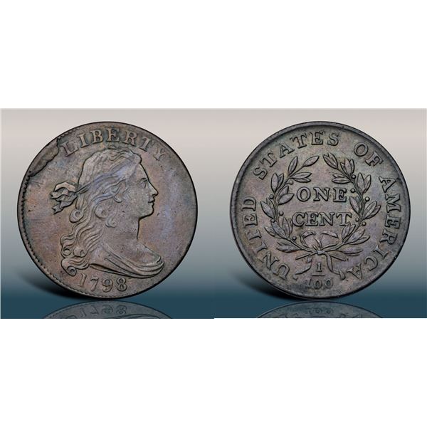 1798 S-171 R4 Style II Hair, Small 8 VF30