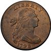 Image 2 : 1798 S-174 R2 Style II Hair, Small 8, PCGS graded AU55