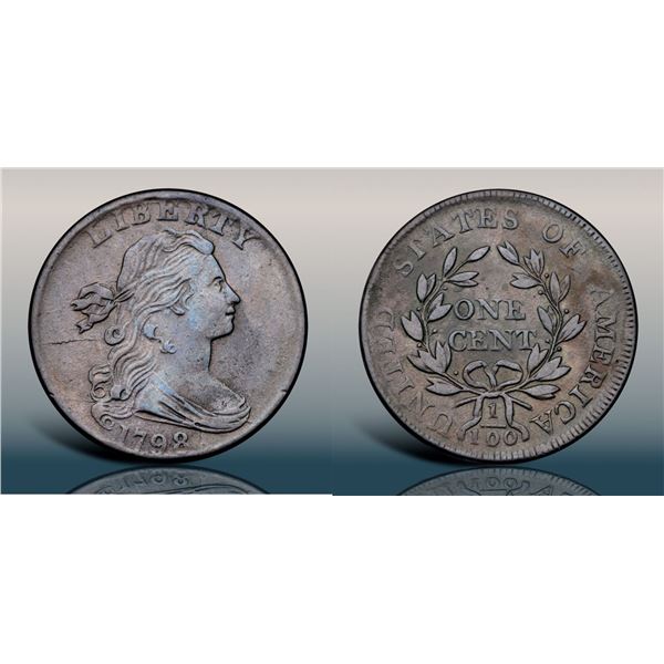 1798 S-181 R3 Small 8, Style II Hair VF25