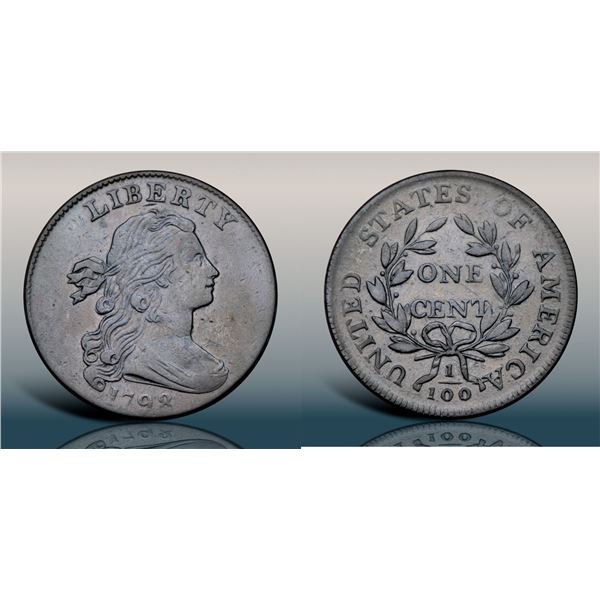 1798 S-183 R5 Small 8, Style II Hair VF25