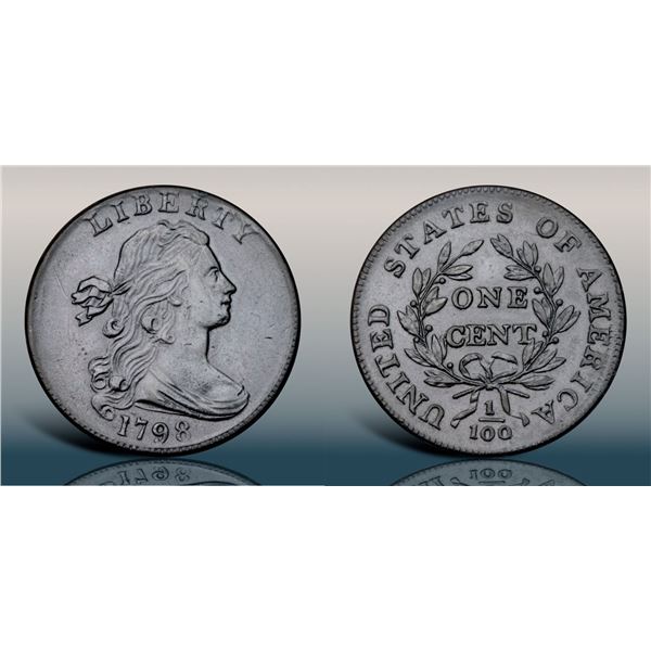 1798 S-185 R2 Small 8, Style II Hair VF30