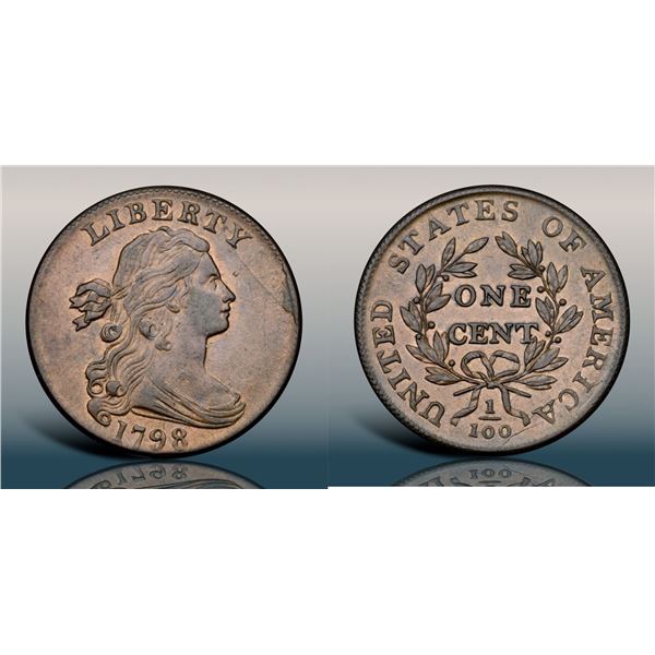 1798 S-187 R1 Small 8, Style II Hair AU50