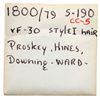 Image 4 : 1800/798 S-190 R3 Style I Hair, Overdate 800 over 798 VF30+