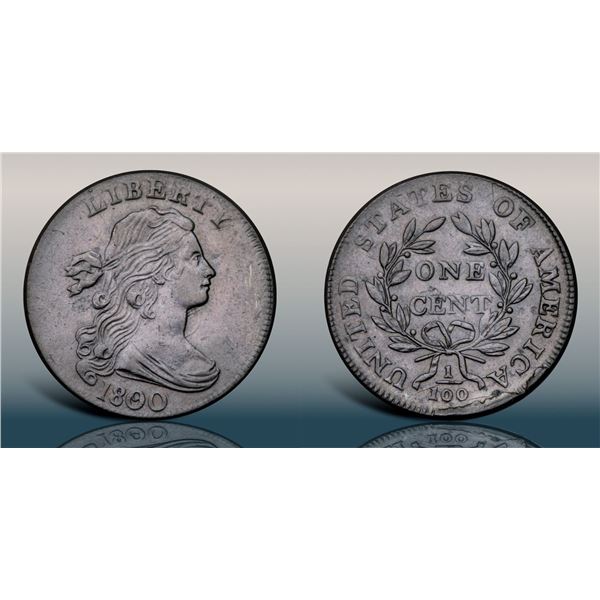 1800/79 S-194 R3 Style II Hair, Overdate 80 over 79 EF45