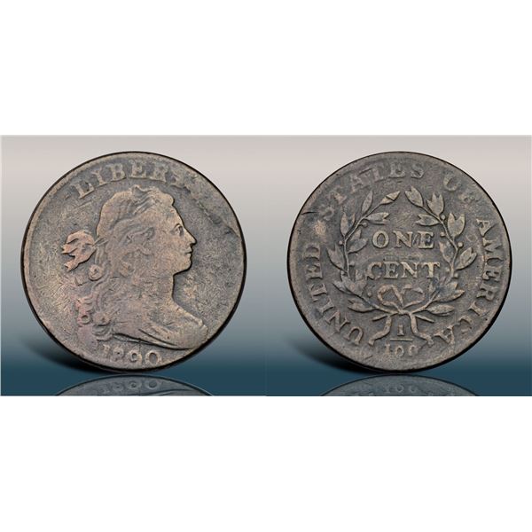 1800/79 S-195 R5 Style II Hair, Overdate 80 over 79 VG7+