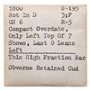 Image 4 : 1800/79 S-195 R5 Style II Hair, Overdate 80 over 79 VG7+