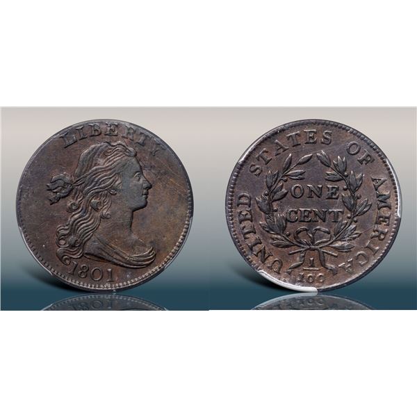 1801 S-213 R2 PCGS graded AU58, CAC Approved
