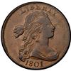 Image 2 : 1801 S-224 R1 PCGS graded AU50