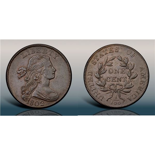1802 S-225 R3 PCGS graded AU53