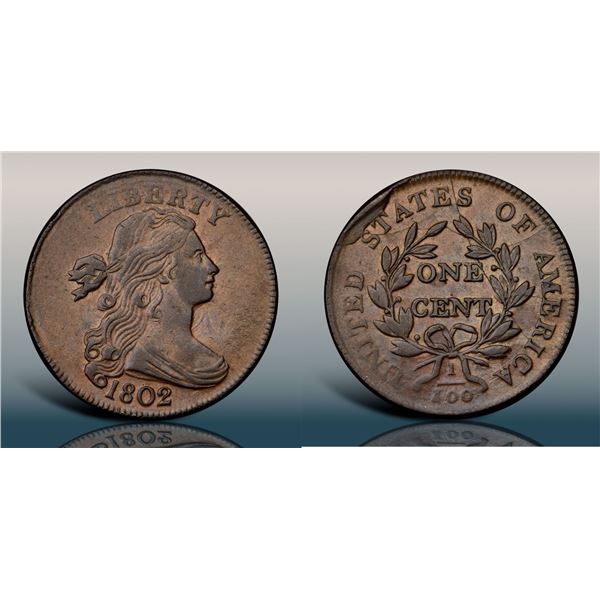 1802 S-236 R1 PCGS graded AU58